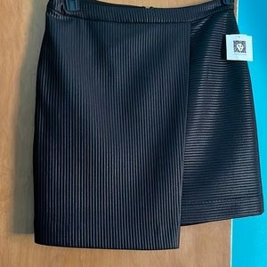 Anne Klein.  Black high-low wrap skirt. New with tag.